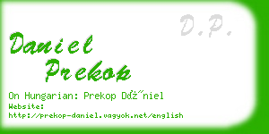 daniel prekop business card